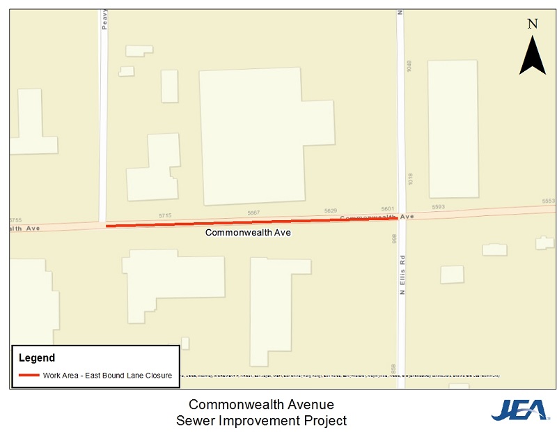 Commonwealth Sewer Improvement Project - Map